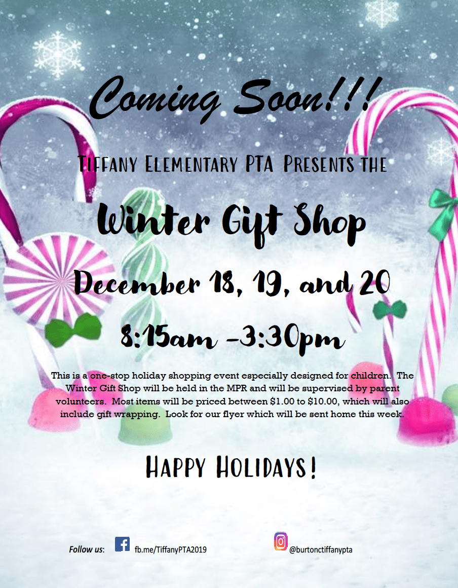 PTA Holiday Gift Shop