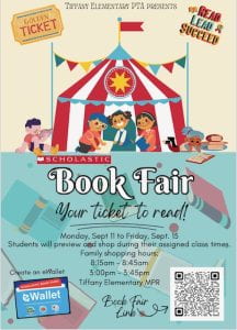 Scholastic Book Fair Sept. 10-11